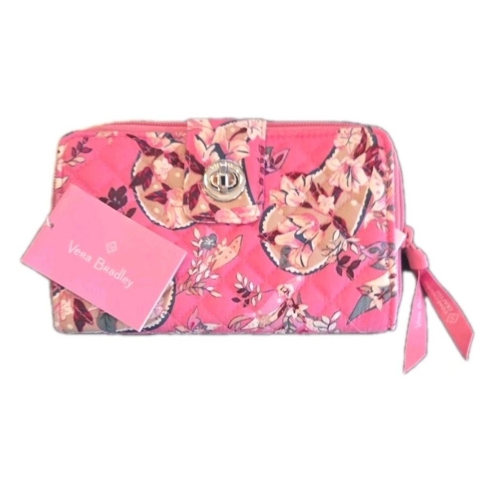 Vera Bradley Pink Floral Women's Wallet New With Tags